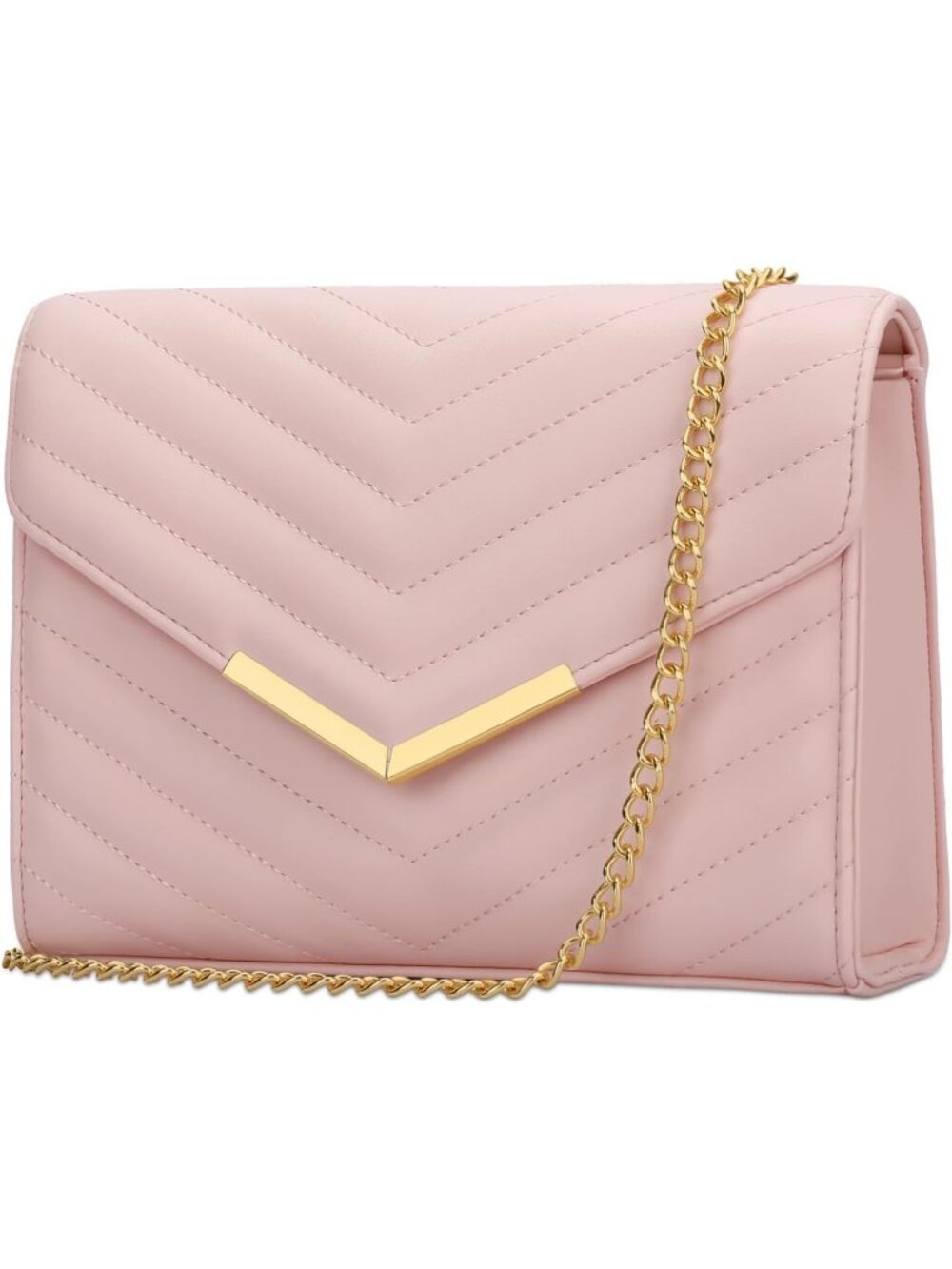 Women's Pink Clutch Purses For Evening Wedding Party Prom Bridal Envelope Bag